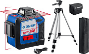 Лазерный нивелир ЗУБР Крест 360, №2, 20 - 70 м