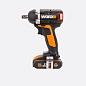 Гайковерт аккумуляторный WORX BL WX279, 20В, бесщеточный, 2Ач x2, кейс