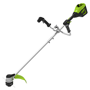 Триммер аккумуляторный Greenworks GD60BCB, 60V, 40 см, бесщ, с велосипедной ручкой, без АКБ и ЗУ