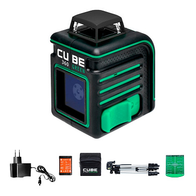 Лазерный уровень ADA CUBE 360 GREEN Professional Edition