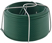 Проволока с ПВХ покрытием, зеленая 0.9 мм, длина 50 м Сибртех