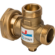 Термостатический смесительный клапан STOUT 1" M-G 1"1/2 F 1" 70 C