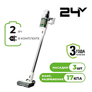 Пылесос вертикальный акк. Greenworks SV24360, 24V, б/щет, 250 Вт, 17 кПа, LED, 1х2Ач и ЗУ 4702107UA