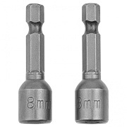 Биты с торцевыми головками 8x45 мм, 2 шт.// Matrix