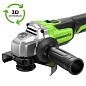 Угловая шлифовальная машина акк. Greenworks AG590, 24V, б/щет, 125 мм, 8500 об/мин,1х5Ач,ЗУ