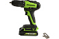 Дрель-шуруповерт акк. Greenworks GD24DD35K2, 24V, б/щет, 29/35Нм, c 1х2Ач и ЗУ, кейс (3704007UA)