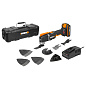 Реноватор аккумуляторный WORX WX696, 20В, 2Ачх1, ЗУ 2А, кейс