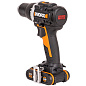 Дрель-шуруповерт аккумуляторная WORX WX102, 20В, 60Нм, бесщеточная, 2Ач х2, ЗУ, кейс
