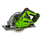 Дисковая пила акк. Greenworks GD24CS, 24V,б/щет,185х20мм, 4500 об/мин, рез 63мм,1х5Ач,ЗУ