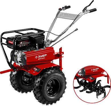 Усиленный бензиновый мотоблок ЗУБР, 7 л.с. МТУ-350