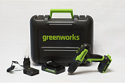 Дрель-шуруповерт акк. Greenworks GD24DD35K2, 24V, б/щет, 29/35Нм, c 1х2Ач и ЗУ, кейс (3704007UA)