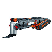 Реноватор аккумуляторный WORX WX693 20В, бесщеточный, 1*2,0Ач, ЗУ 2А, кейс