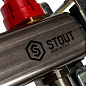 Коллектор из нержавеющей стали STOUT с расходомерами 10 контуров