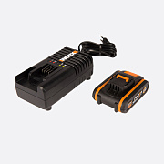 Комплект WORX 3601: 1 аккумулятор 2 Ач и зарядное устройство на 2А