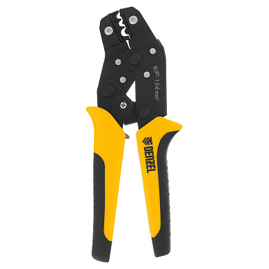 Клещи для обжима неизолированных наконечников НК и НВ, разъемов РП, 1,5 - 6 мм2// Denzel