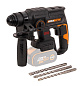 Перфоратор аккумуляторный бесщеточный WORX WX381.9, 20В, без АКБ и ЗУ, коробка