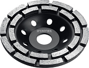 Двухрядная алмазная чашка STAYER Double, d 125 мм