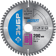Пильный диск по алюминию ЗУБР Мультирез, 200 x 30 мм, 60Т