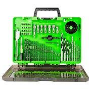 Набор сверл, бит и коронок в кейсе Greenworks 2944507 (60 шт.)