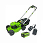 Газонокосилка аккумуляторная Greenworks GD40LM48SP, 40V, 48 см, самоходная, бесщеточная, c 1хАКБ 8Ач