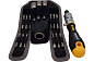 Трещотка поворотная Ergonic K с набором бит в чехле, 16 шт Felo 06071604