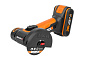 Угловая шлифмашина аккумуляторная WORX WX801, 20В, 76 мм, 1*2,0Ач, кейс