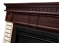 Портал Firelight Bricks 25 камень бежевый, шпон темный дуб
