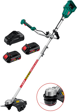 Аккумуляторный триммер ЗУБР 36В (2х18В) (2 А·ч) ТАБ-365-22