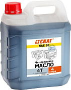 Масло для 4-тактных двигателей минеральное SAE 30 4 л СКАТ