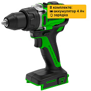 Дрель-шуруповерт акк. Greenworks GD24DD90, 24V, б/щет, 45/90Нм,1x4Ач,ЗУ,кор (3707507CUB)