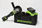 Угловая шлифовальная машина акк. Greenworks GD24AGK2, 24V, б/щет, 125 мм, 10500 об/мин,1х2Ач,ЗУ
