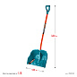 Снеговая лопата GRINDA Alu-600, ширина 590 мм PROLine (39942)