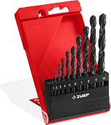 ЗУБР МАСТЕР 10шт(1-10мм), Набор сверл по металлу, сталь Р4М2, класс В