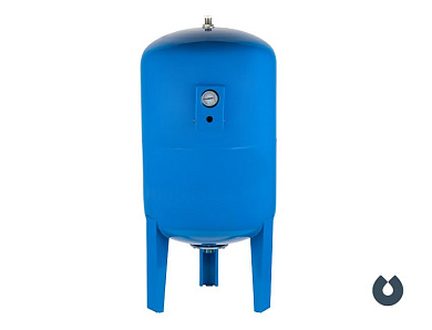 Гидроаккумулятор UNIPUMP 200 л вертикальный, с манометром (нижнее подключение)