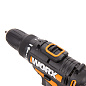 Дрель-шуруповерт аккумуляторная WORX WX101.2, 20В, 2.0Ач x1, ЗУ 2А, кейс