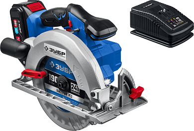 Аккумуляторная циркулярная пила ЗУБР Профессионал. CPB-190-41