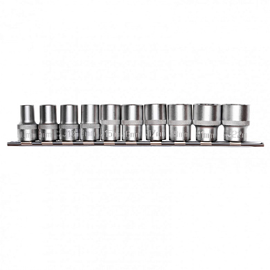 Набор универсальных торцевых головок 1/2", Spline, CrV, 10шт., 10-22мм Stels