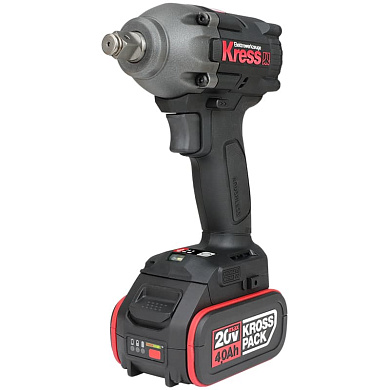 Гайковерт аккумуляторный бесщеточный KRESS KU270.9, 20В, без АКБ и ЗУ