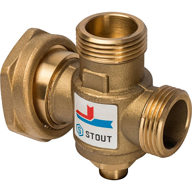 Термостатический смесительный клапан STOUT 1" M-G 1"1/2 F 1" 70 C