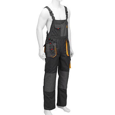 Полукомбинезон профессиональный рабочий, 65% полиэстер 35% хлопок, M Denzel