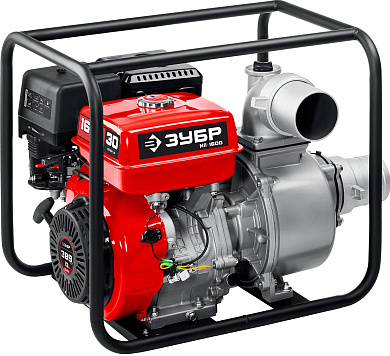 Мотопомпа бензиновая ЗУБР, МП-1600, 1600 л/мин