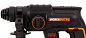 Перфоратор аккумуляторный бесщеточный WORX WX381, 20В, 4Ач x1, ЗУ 2А, кейс