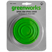 Катушка с леской и крышкой 2926207 для аккумуляторных триммеров Greenworks G40LT30 40V 2101507, GD40