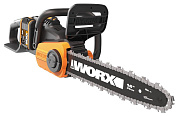 Цепная пила аккумуляторная WORX WG384E, 40В, 35 см, бесщеточная, 2*2,0 Ач, двойное ЗУ 2x2A