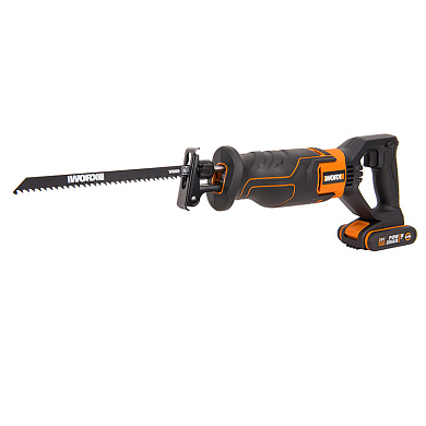 Сабельная пила аккумуляторная WORX WX500, 2Ач х1, ЗУ 2А, сумка