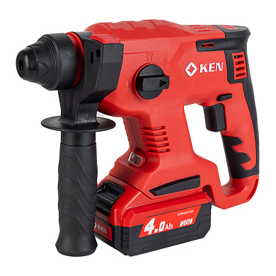 Перфоратор аккумуляторный KEN BL2120-40C 4 режима 2,0Дж; 20V/ 2х4.0Ah; 4500 уд/мин; 0-1400 об/мин