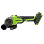 Угловая шлифовальная машина акк. Greenworks AG590, 24V, б/щет, 125 мм, 8500 об/мин,1х5Ач,ЗУ