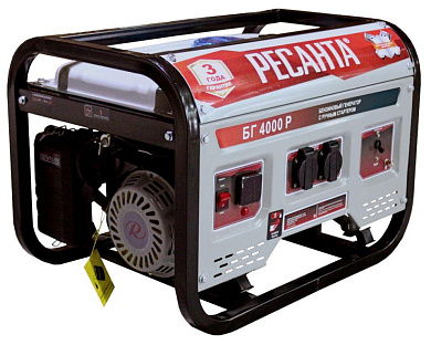 Генератор бензиновый БГ 4000 Р Ресанта