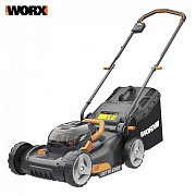 Газонокосилка аккумуляторная WORX WG743E, 40В, 40 см, 2*4,0 Ач, двойное ЗУ 2x2A