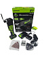 Реноватор Greenworks G24MT, 24V, OQIS/OIS, 5000-18000/мин, 3,2°, LED, оснастка 13 шт, 1х2Ач,ЗУ